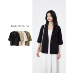 Áo Blazer Nữ Cộc Tay ARI.TO.ZOU Form Suông Hiện Đại Thời Trang Công Sở Free Size