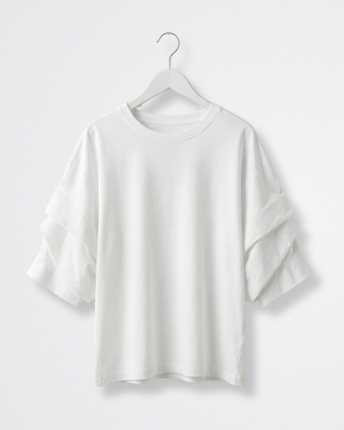 Áo Thun Nữ Tay Bèo Form Suông Nhẹ Nhàng Nữ Tính Dễ Phối Free Size ARI.TO.ZOU