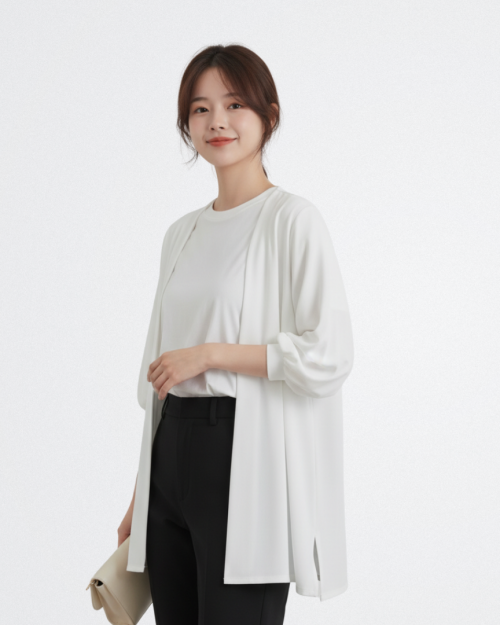 Áo Khoác Cardigan Nữ Mỏng Nhẹ Form Suông Thanh Lịch Dễ Phối Free Size ARI.TO.ZOU