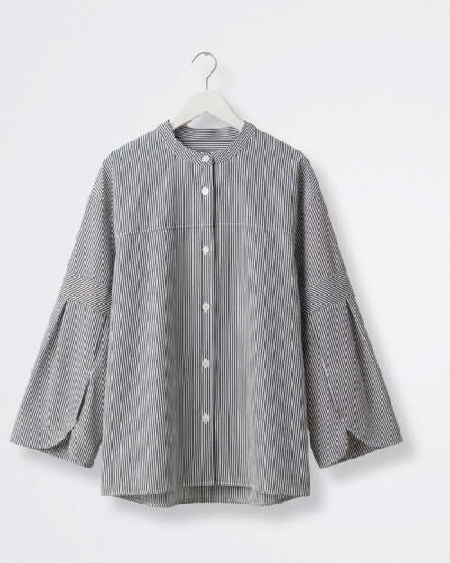 Áo Sơ Mi Nữ Sọc Form Suông Tay Loe Thanh Lịch Thời Trang Nữ Free Size ARI.TO.ZOU