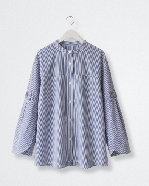 Áo Sơ Mi Nữ Sọc Form Suông Tay Loe Thanh Lịch Thời Trang Nữ Free Size ARI.TO.ZOU